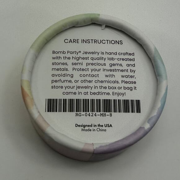 Bomb Party RBP7603 Our Thoughts Don't Define Us Cubic Zirconia Stone Size 8 Ring - Picture 7 of 8